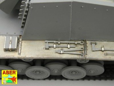 Niemiecki niszczyciel czołgów 12,8 cm Sf. L/61 (Pz.Sf.V) ''Sturer Emil'' - cz.2 - zestaw dodatkowy - błotniki - 9