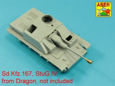 German StuK.40 L/48 7,5cm barrel with final muzzle brake for Stug.III, Ausf G final and Stug.IV  late model - 8