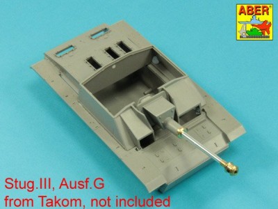 German StuK.40 L/48 7,5cm barrel with final muzzle brake for Stug.III, Ausf G final and Stug.IV  late model - 10