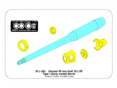 German 88mm KwK 36 L/56 Tiger I (early model)