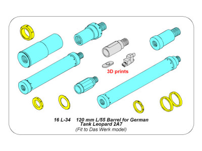 120 mm L/55 Barrel for German Tank Leopard 2A7V