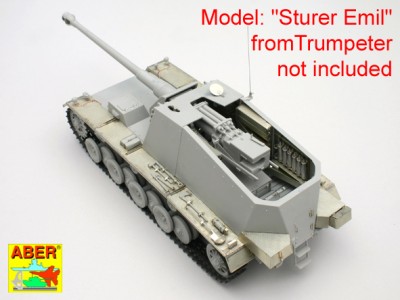 Niemiecki niszczyciel czołgów 12,8 cm Sf. L/61 (Pz.Sf.V) ''Sturer Emil'' - cz.1 - zestaw podstawowy - 4