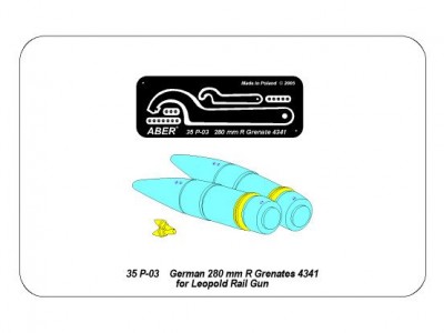 Niemieckie R granaty 280mm typu 4341 do działa kolejowego Leopold - 4