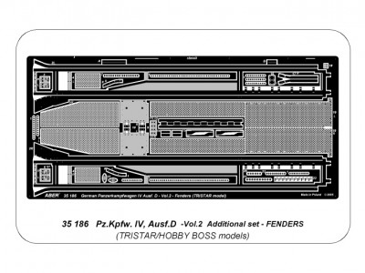 German medium tank Pz.Kpfw. IV, Ausf. D - vol. 2 - additional set - fenders - 3