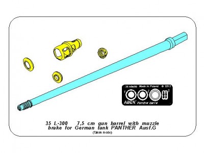 Lufa z hamulcem wylotowym do Pantery G (Takom) - 17