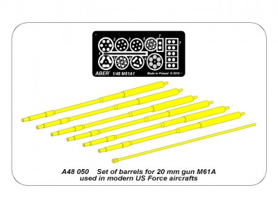 Set of barrels for 20 mm gun M61A1used in modern US Force aircrafts  - 11