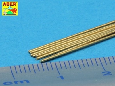 Brass round rods Ø0,60 mm length 245 mm x 8 pcs. - 2