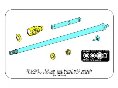 Lufa z hamulcem wylotowym do Pantery G - 12