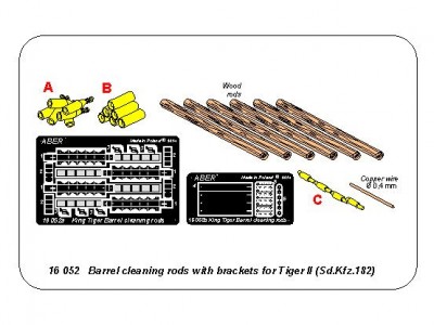 Zestaw drążków do czyszczenia luf do Tigera II - 13