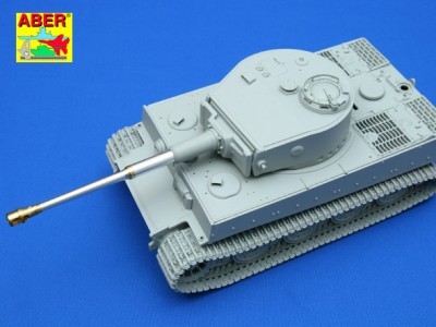 88mm KwK36/L56 barrel for German Tank Tiger I, Ausf. E - with late muzzle brake - 6