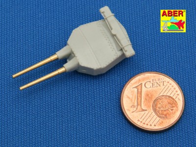 Zestaw 8 Luf 381mm do wież z osłonami anty podmuchowymi dla okrętu Hood - 4