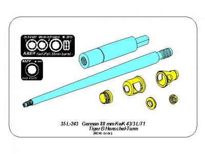 Lufa do czołgu Tiger II (Henschel)  - 12