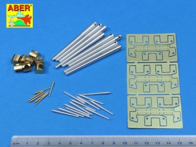 Zestaw luf do brytyjskiego pancernika Rodney lub Nelson - 405mm x 9, 152mm x 12, 102mm x 6 - 2