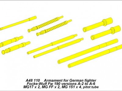 Armament for German fighter Fw-190 A2-A6 - 1