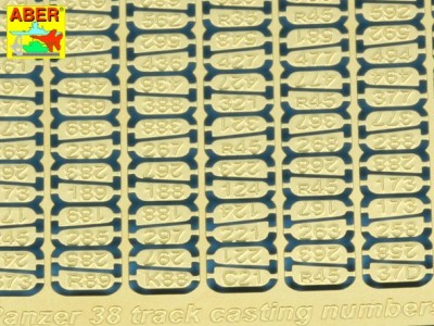 Panzer 38 track link casting numbers - 4