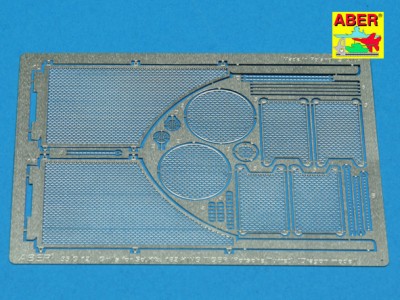 Grilles for german tank Sd.Kfz. 182 King Tiger (Porsche Turret) - 1