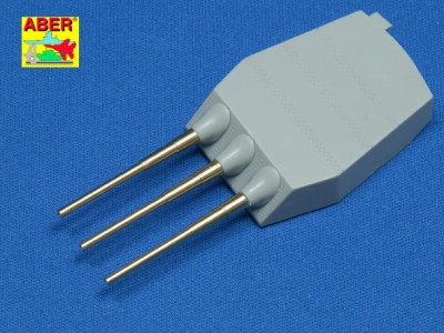 Set of 9pcs 406mm short barrels for US ships for turrets with antiblast covers: North Carolina, Washington - 3