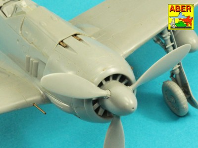 Armament for German fighter Focke-Wulf Fw 190 A-7 up to A-10 and D-9; 2x MG 131; 4xMG 151; pitot tube - 7