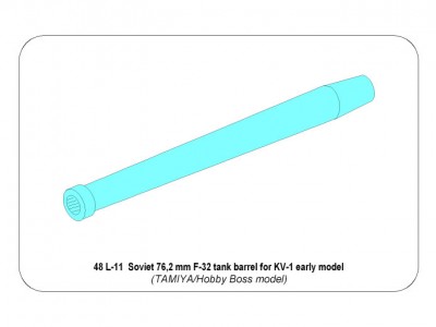 Lufa 76,2 mm F-32 radzieckiego czołgu do KW-1 - 7