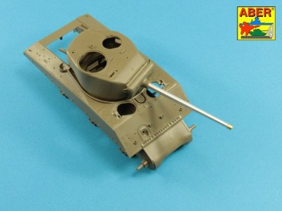 U.S 76 mm M1A2 barrel  with thread protector for Sherman M4 series tanks with M62 mount - 3