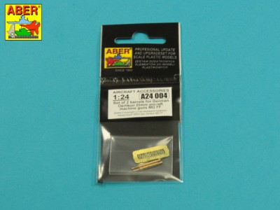 Zestaw 2 toczonych Luf do niemieckich karabinów maszynowych 20mm typu Oerlikon MG FF - 3