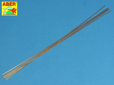 Brass  round rods Ø 1,0mm length 245mm x 5 pcs. - 1