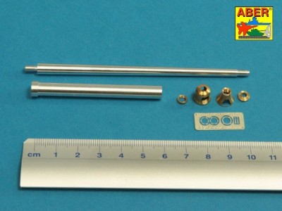 Lufa 8,8cm Kw.K 43/3 L/71 (jednoczęściowa) do czołgu Tiger II  z wieżą Porsche -wczesny - 2