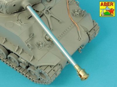 Muzzle brake for 76 mm M1A2 barrel to U.S. Sherman M4A3E8 tank - 3
